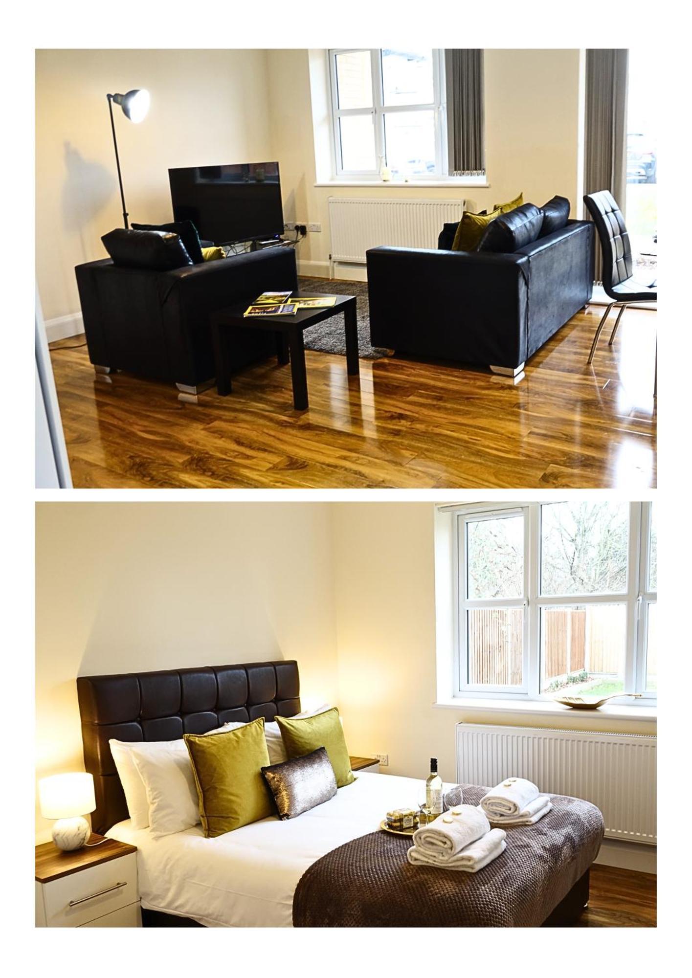 Lux Airport Haven: 2-Bed Apartment with Free Parking Ashford  Exterior photo